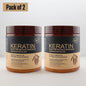 Keratin Hair Mask Pack of 2 for Damaged Hair Repair & Shine